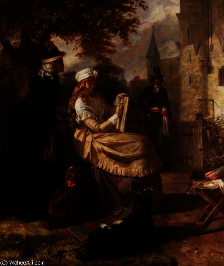 Wikioo.org - The Encyclopedia of Fine Arts - Painting, Artwork by Edward Matthew Ward - The Orphan of the Temple