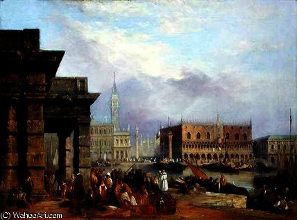 Wikioo.org - สารานุกรมวิจิตรศิลป์ - จิตรกรรม Edward Pritchett - View of Venice