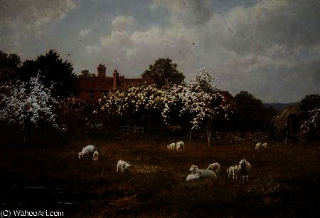 WikiOO.org - Güzel Sanatlar Ansiklopedisi - Resim, Resimler Edward Wilkins Waite - Spring at Fittleworth