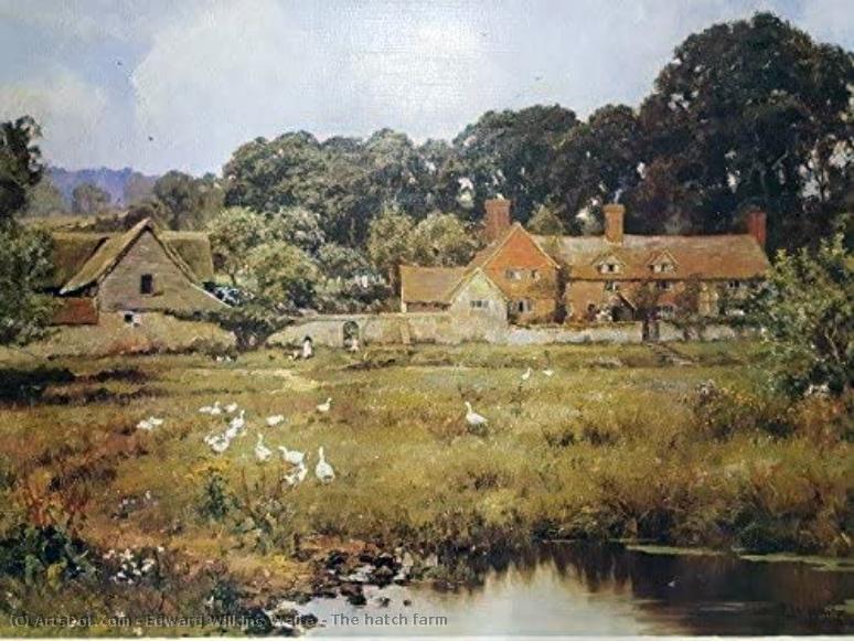 Wikioo.org - The Encyclopedia of Fine Arts - Painting, Artwork by Edward Wilkins Waite - The hatch farm