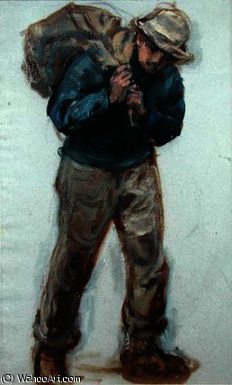 WikiOO.org - Encyclopedia of Fine Arts - Malba, Artwork Ernest Albert Waterlow - Newlyn fisherman
