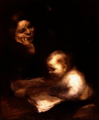 Wikioo.org - Bách khoa toàn thư về mỹ thuật - Vẽ tranh, Tác phẩm nghệ thuật Eugène Anatole Carrière - Mother and Child reading