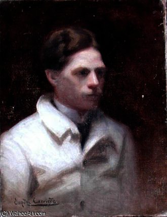 WikiOO.org - 백과 사전 - 회화, 삽화 Eugène Anatole Carrière - Portrait of a Man