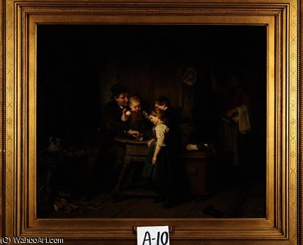 WikiOO.org - Encyclopedia of Fine Arts - Målning, konstverk Felix Schlesinger - The magician