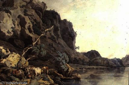 WikiOO.org - دایره المعارف هنرهای زیبا - نقاشی، آثار هنری Francis Wheatley - Lake windermere