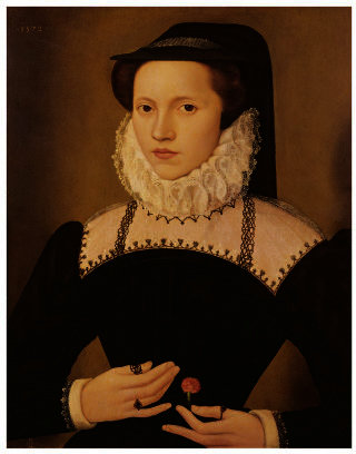 WikiOO.org - Güzel Sanatlar Ansiklopedisi - Resim, Resimler Francois The Elder Quesnel - Portrait of Anne Waltham Giclee