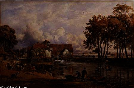 WikiOO.org - Encyclopedia of Fine Arts - Maľba, Artwork George Arthur Fripp - On the Thames
