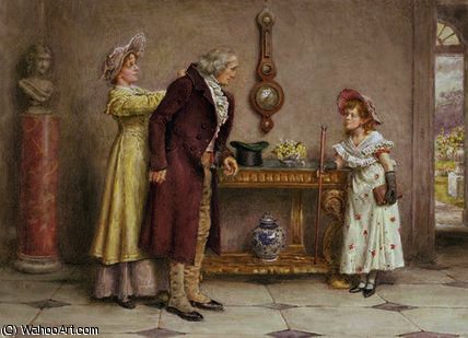 Wikioo.org - The Encyclopedia of Fine Arts - Painting, Artwork by George Goodwin Kilburne - Sunday morning