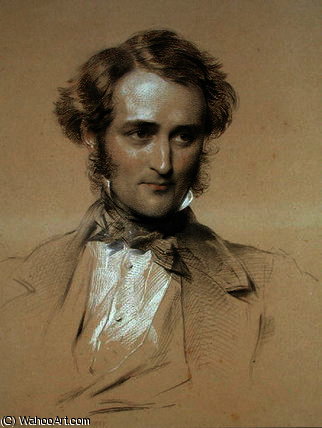 WikiOO.org - Encyclopedia of Fine Arts - Maleri, Artwork George Richmond - Portrait of William Benson,