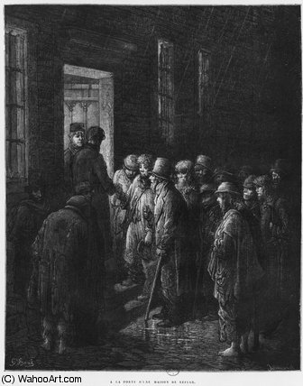WikiOO.org - دایره المعارف هنرهای زیبا - نقاشی، آثار هنری Paul Gustave Doré - A house of refuge
