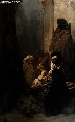 Wikioo.org - The Encyclopedia of Fine Arts - Painting, Artwork by Paul Gustave Doré - La Siesta - Souvenir d'Espagne