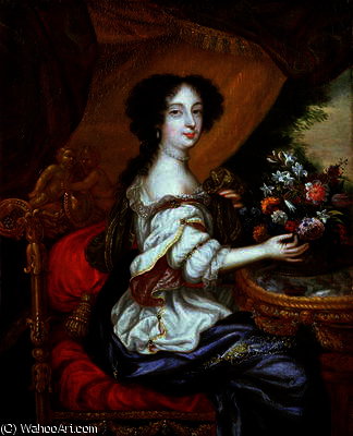 Wikioo.org - สารานุกรมวิจิตรศิลป์ - จิตรกรรม Henri Gascard - Portrait of Barbara Villiers, Duchess of Cleveland (oil on canvas)