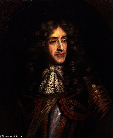 Wikioo.org - The Encyclopedia of Fine Arts - Painting, Artwork by Henri Gascard - Portrait of James, Duke of York as Lord High Admiral