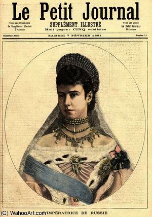 WikiOO.org - Encyclopedia of Fine Arts - Schilderen, Artwork Henri Meyer - Empress of Russia