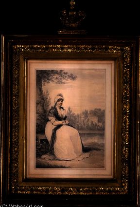 WikiOO.org - אנציקלופדיה לאמנויות יפות - ציור, יצירות אמנות Henry Edridge - Queen charlotte, december