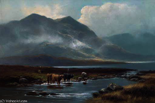 Wikioo.org - The Encyclopedia of Fine Arts - Painting, Artwork by Henry Hadfield Cubley - The head of loch long
