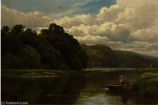 Wikioo.org - สารานุกรมวิจิตรศิลป์ - จิตรกรรม Henry Hillier Parker - The thames at pangbourne
