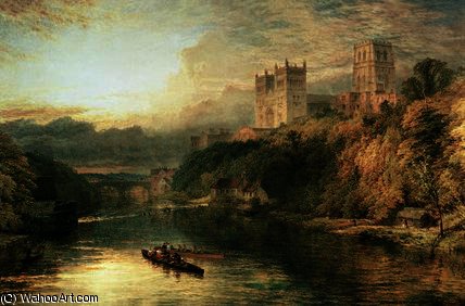 Wikioo.org - The Encyclopedia of Fine Arts - Painting, Artwork by Henry Thomas Dawson - Durham cathedral