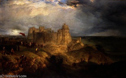 WikiOO.org - Encyclopedia of Fine Arts - Maalaus, taideteos Henry Thomas Dawson - Nottingham castle
