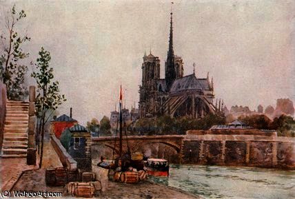 Wikioo.org - The Encyclopedia of Fine Arts - Painting, Artwork by Herbert Menzies Marshall - Notre dame, paris