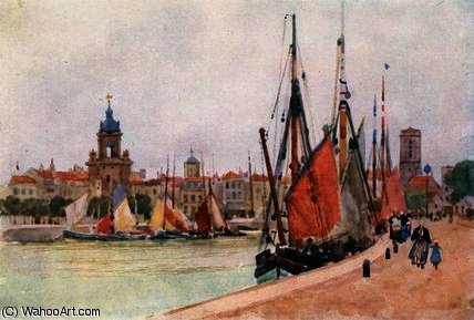 WikiOO.org - Enciclopedia of Fine Arts - Pictura, lucrări de artă Herbert Menzies Marshall - The Harbour of La Rochelle