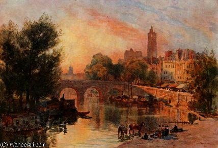 Wikioo.org - The Encyclopedia of Fine Arts - Painting, Artwork by Herbert Menzies Marshall - The pont marie, paris