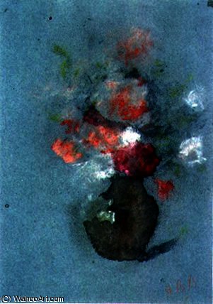 WikiOO.org – 美術百科全書 - 繪畫，作品 Hercules Brabazon Brabazon - 六月 玫瑰