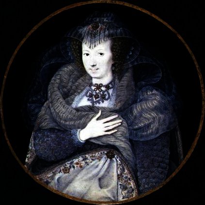 WikiOO.org - Enciclopédia das Belas Artes - Pintura, Arte por Isaac Oliver - Portrait of Frances