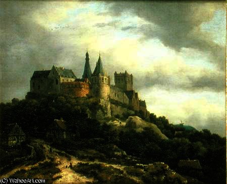 Wikioo.org – La Enciclopedia de las Bellas Artes - Pintura, Obras de arte de Jacob Isaakszoon Van Ruisdael (Ruysdael) - el castillo de bentheim