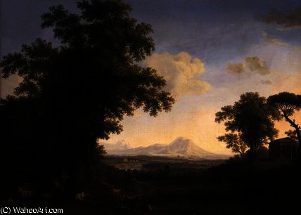 Wikioo.org - The Encyclopedia of Fine Arts - Painting, Artwork by Jacob Philippe Hackert - Arcadian landscape