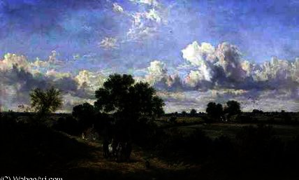 WikiOO.org - אנציקלופדיה לאמנויות יפות - ציור, יצירות אמנות James Edwin Meadows - Returning Home from Harvesting