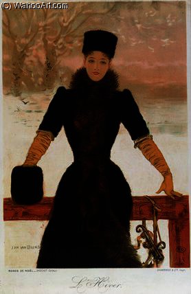 Wikioo.org - The Encyclopedia of Fine Arts - Painting, Artwork by Jan Van Beers - Allegory of Winter