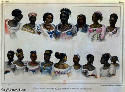 WikiOO.org - Encyclopedia of Fine Arts - Lukisan, Artwork Jean Baptiste Debret - Black Slaves from Different Nations