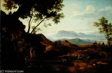 WikiOO.org - Encyclopedia of Fine Arts - Schilderen, Artwork Joachim Faber - Italian landscape_2