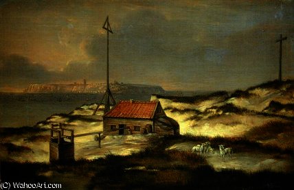WikiOO.org - Enciklopedija likovnih umjetnosti - Slikarstvo, umjetnička djela Joachim Faber - The Dunes of Helgoland,