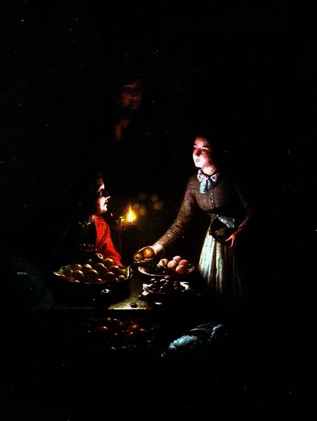 WikiOO.org - Encyclopedia of Fine Arts - Maalaus, taideteos Johannes Rosierse - The fruit seller