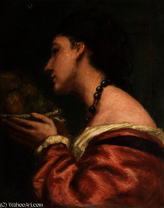 Wikioo.org - The Encyclopedia of Fine Arts - Painting, Artwork by John Evan Hodgson - The fruit bearer