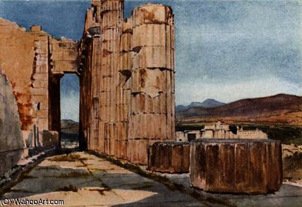 WikiOO.org - Encyclopedia of Fine Arts - Maľba, Artwork John Fulleylove - Vista of the Northern Peristyle
