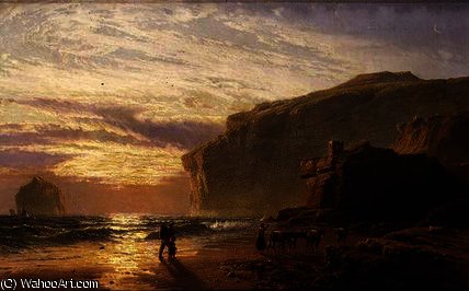 WikiOO.org - Encyclopedia of Fine Arts - Schilderen, Artwork John Mogford - Off the Cornish Coast