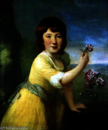 Wikioo.org - สารานุกรมวิจิตรศิลป์ - จิตรกรรม John Russell - Portrait of Miss Augusta Hirst