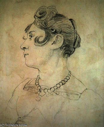 WikiOO.org - Encyclopedia of Fine Arts - Lukisan, Artwork John Varley I (The Older) - Portrait of Matilda Lowry