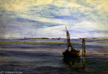 Wikioo.org - The Encyclopedia of Fine Arts - Painting, Artwork by John William Inchbold - Gate of the Sea, Venice