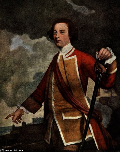 Wikioo.org - The Encyclopedia of Fine Arts - Painting, Artwork by Joseph Highmore - Painting of British general James Wolfe