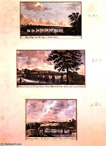 WikiOO.org - Encyclopedia of Fine Arts - Malba, Artwork Joshua Gosselin - Views on the River Wye, South Wales,