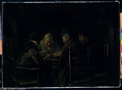 WikiOO.org - Енциклопедія образотворчого мистецтва - Живопис, Картини
 Jozef Israels - The potato eaters