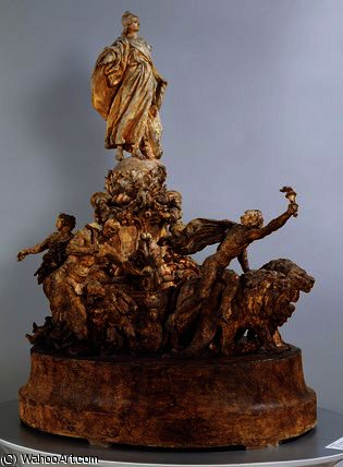 WikiOO.org - Encyclopedia of Fine Arts - Maleri, Artwork Jules Dalou - Study for The Triumph of the Republic