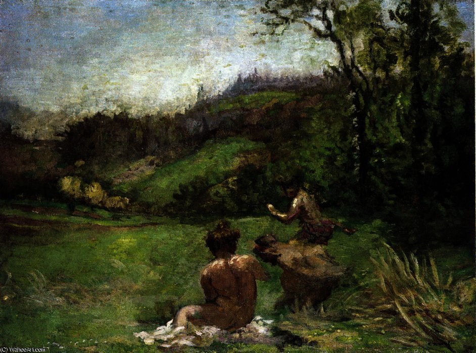Wikioo.org - The Encyclopedia of Fine Arts - Painting, Artwork by Ker Xavier Roussel - Satyrs in a Landscape