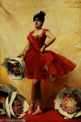 WikiOO.org - Encyclopedia of Fine Arts - Festés, Grafika Leon Francois Comerre - The ballet dancer