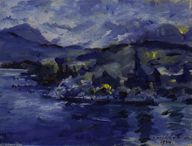 WikiOO.org - Encyclopedia of Fine Arts - Malba, Artwork Lovis Corinth (Franz Heinrich Louis) - Lake Lucerne in the afternoon