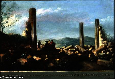 Wikioo.org - Bách khoa toàn thư về mỹ thuật - Vẽ tranh, Tác phẩm nghệ thuật Luigi Mayer - Temple of Castor and Pollux